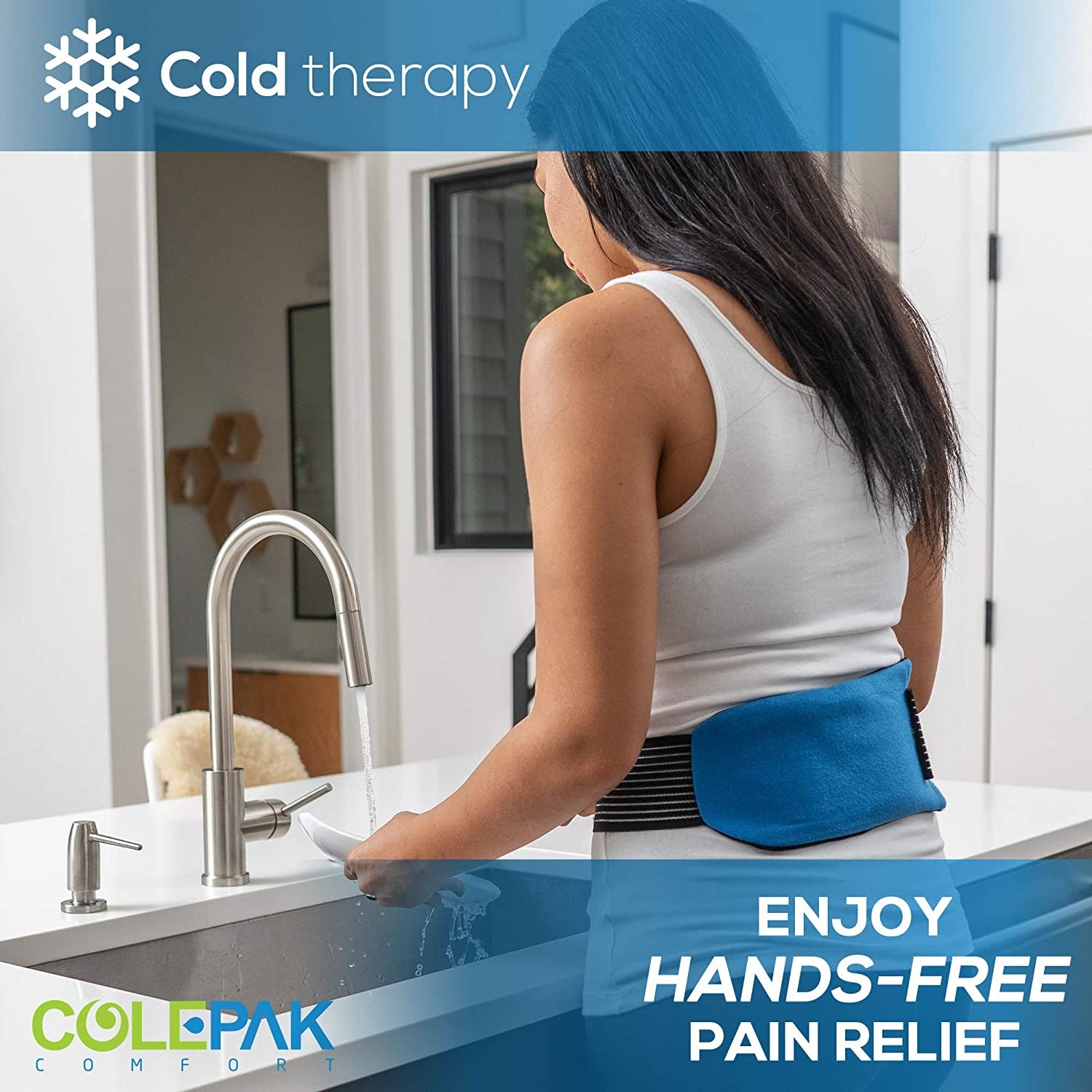 Hot & Cold Gel Pack Wrap - Reusable Leg & Injury Therapy