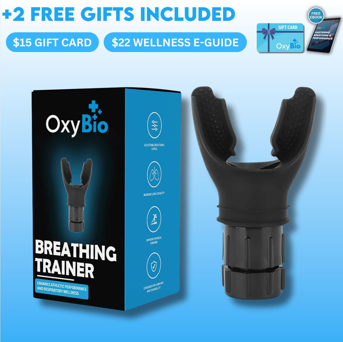 Portable Breathing Trainer - Boost Lung Capacity & Endurance