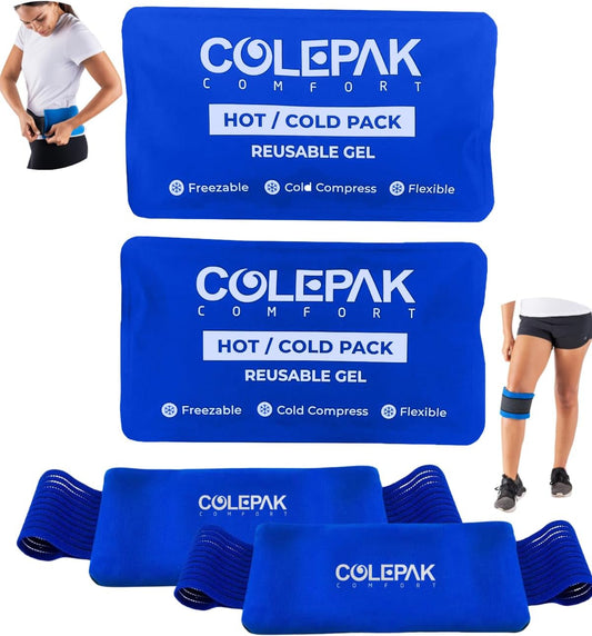 Hot & Cold Gel Pack Wrap - Reusable Leg & Injury Therapy